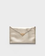 Prada Saffiano leather envelope clutch